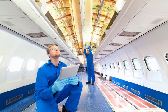 Usine de production aviation