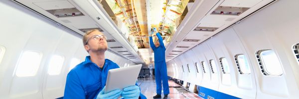 Usine de production aviation